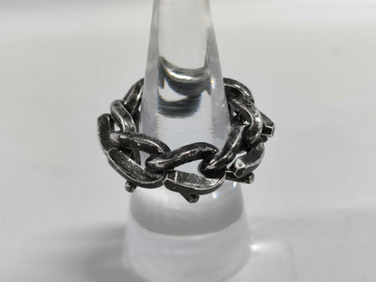 Tiffany & Co. Tiffany Forge Link Oxidized Ring, US6 , Ag925, 12.1g