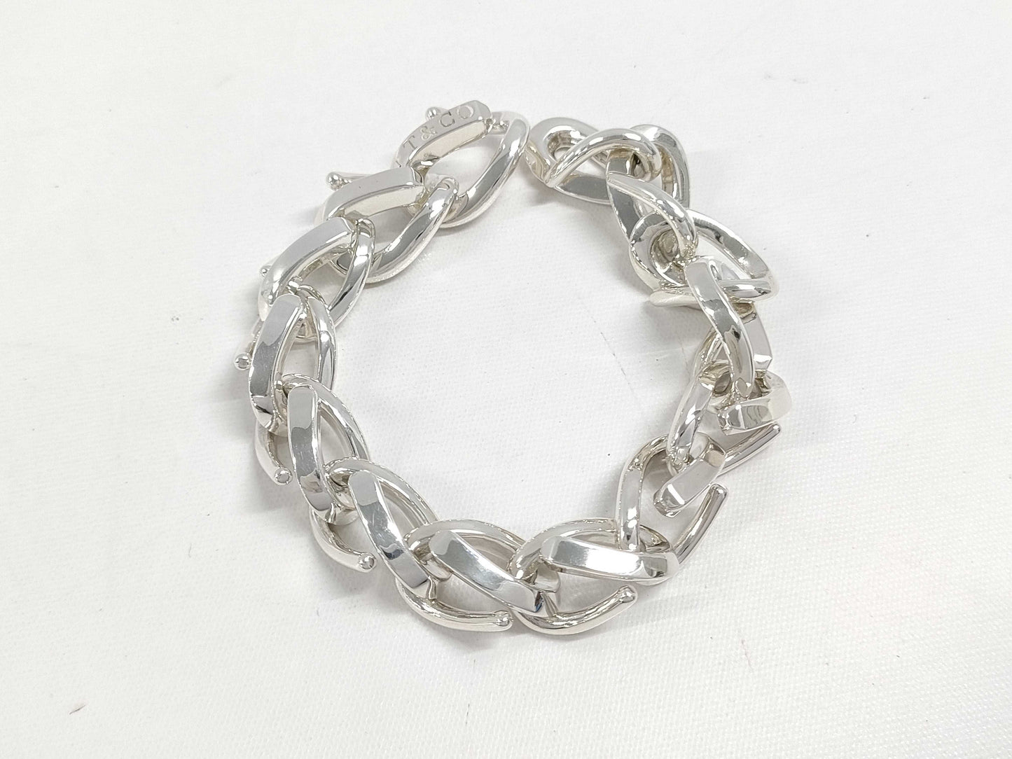 Tiffany & Co. Tiffany Forge Large Link 14-Link Bracelet, Ag925, 66.8g, Bracelet/Bangle