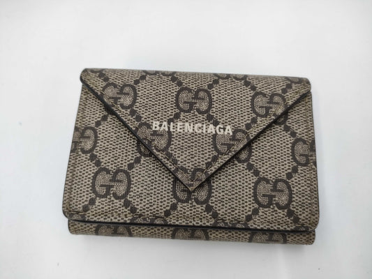 BALENCIAGA GUCCI Collaboration Tri-Fold Wallet Wallet