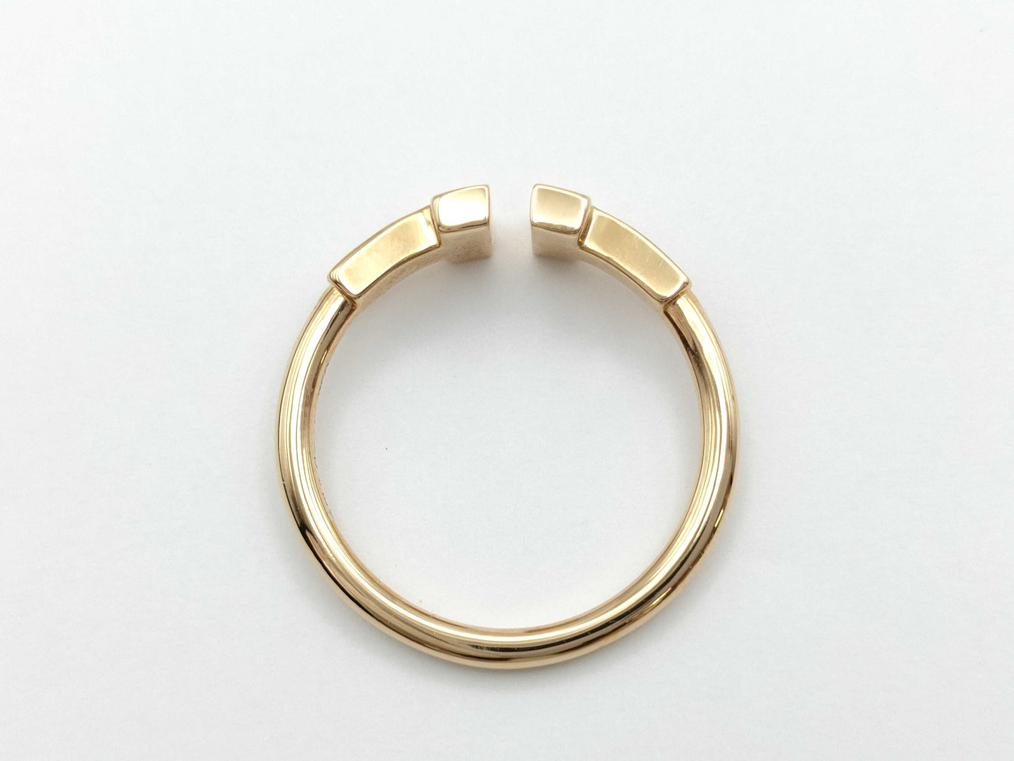 Tiffany&Co. T-Wire Diamond Au750 2.2g Ring 