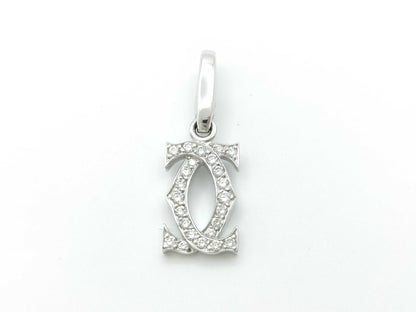 Cartier 2C Diamond 750 2.2g Pendant Top 