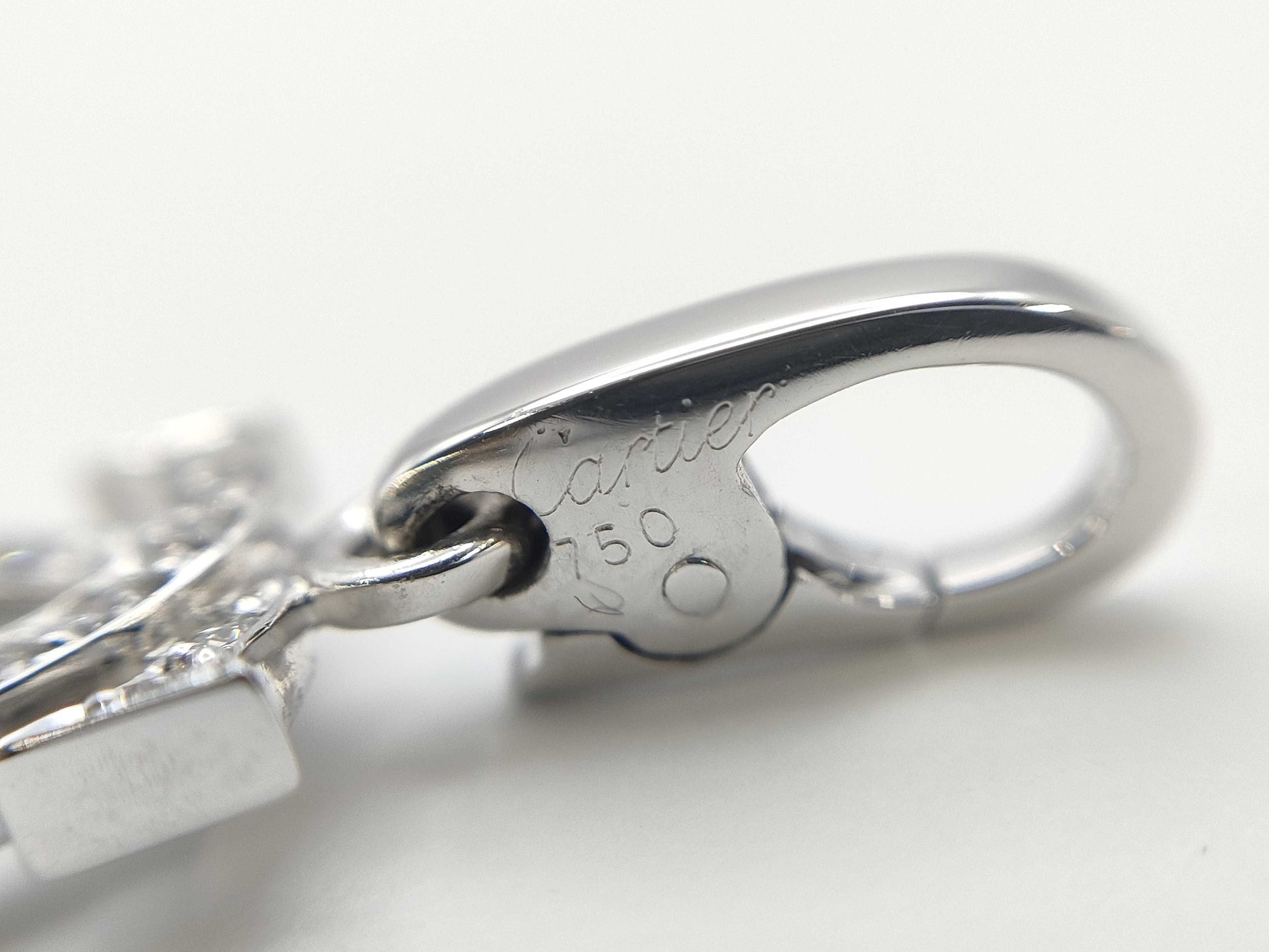 Cartier 2C Diamond 750 2.2g Pendant Top 