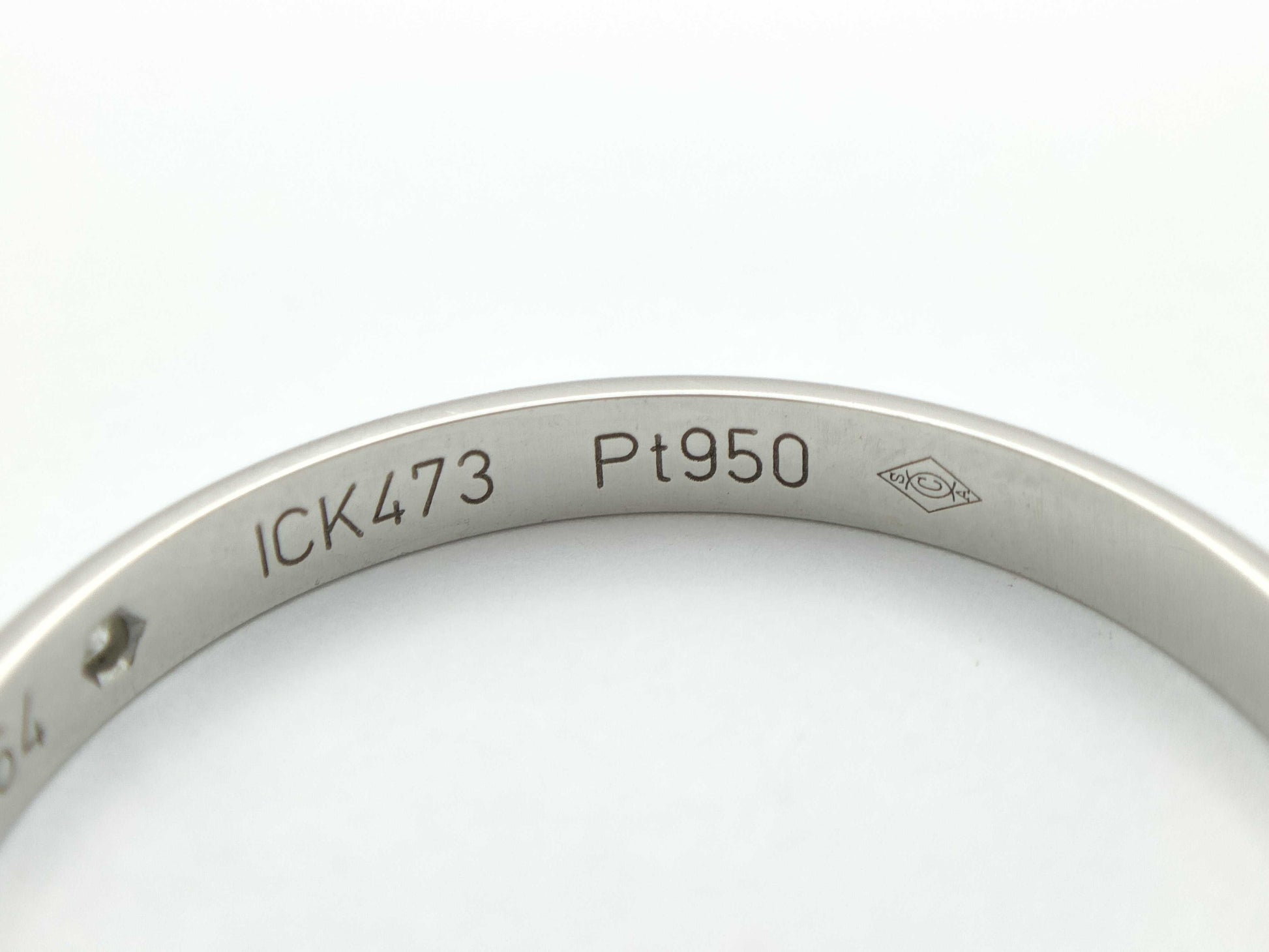 Cartier Band #64 PT950 3.8g Ring 