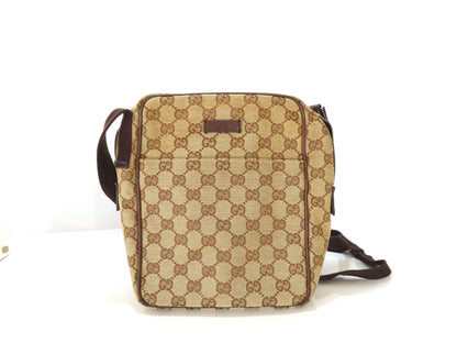 GUCCI GG Canvas GUCCI GG Canvas x Leather Shoulder Bag Shoulder Bag