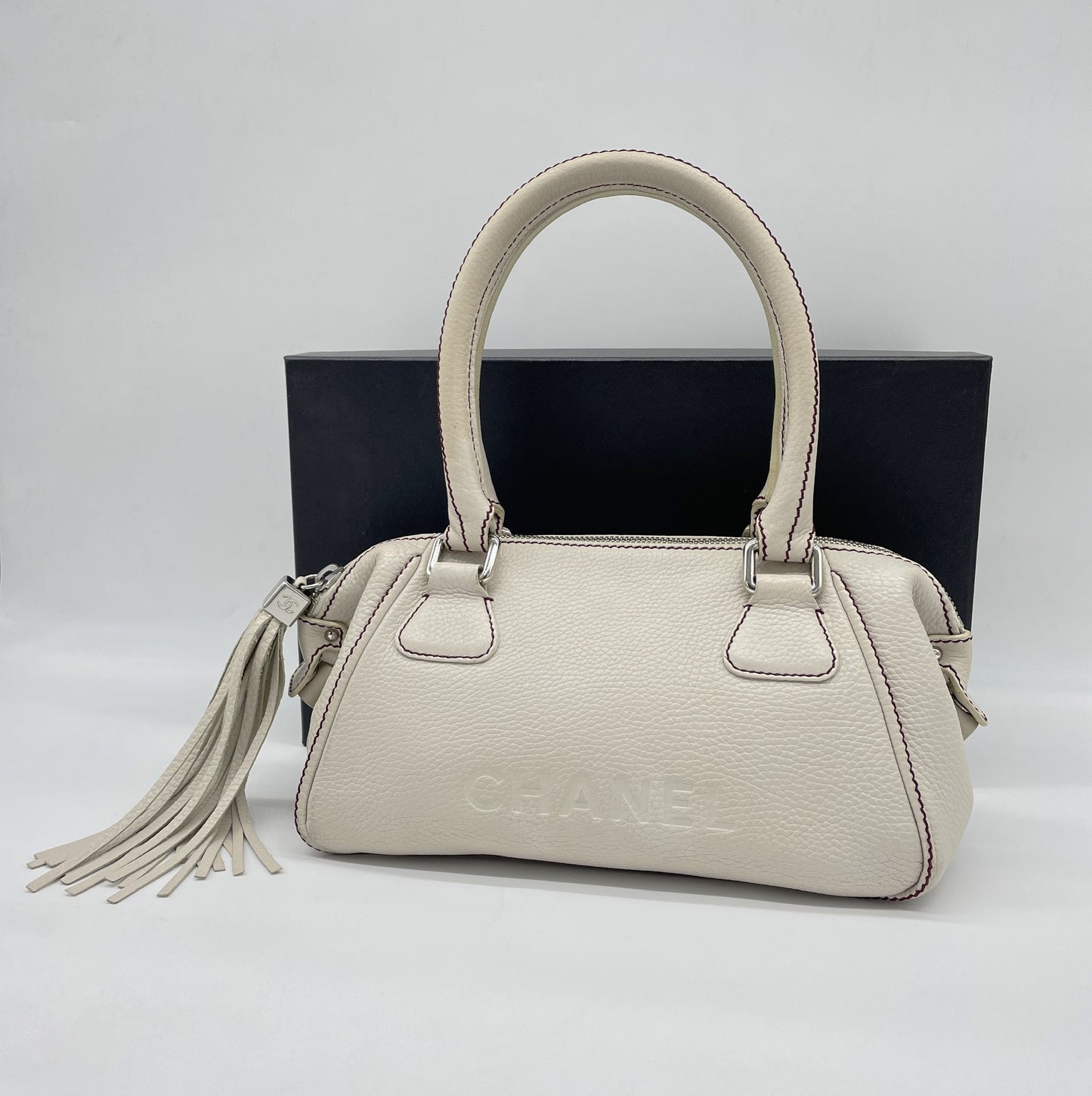 CHANEL CHANEL Fringe Boston Bag 8th Range Boston Bag
