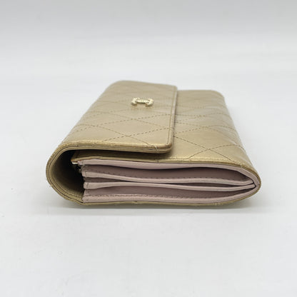 CHANEL CHANEL Coco Mark Matrasse Flap Long Wallet 15th Range Wallet