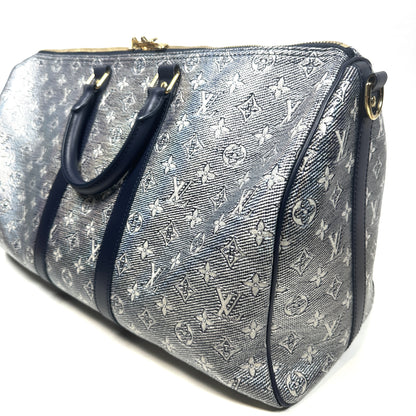 LOUIS VUITTON Lamé Keepall Bandouliere 45 Shoulder Bag/Handbag Monogram Laminated Jacquard M22923 Boston Bag