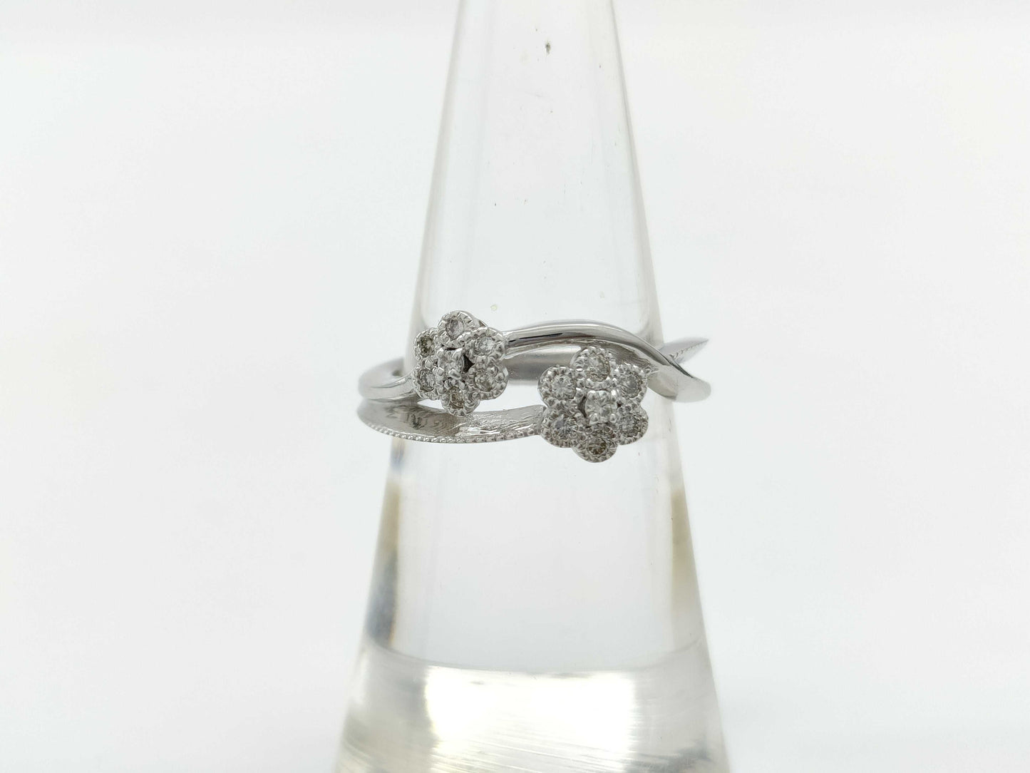 D0.21ct K18WG 4.9g Ring 