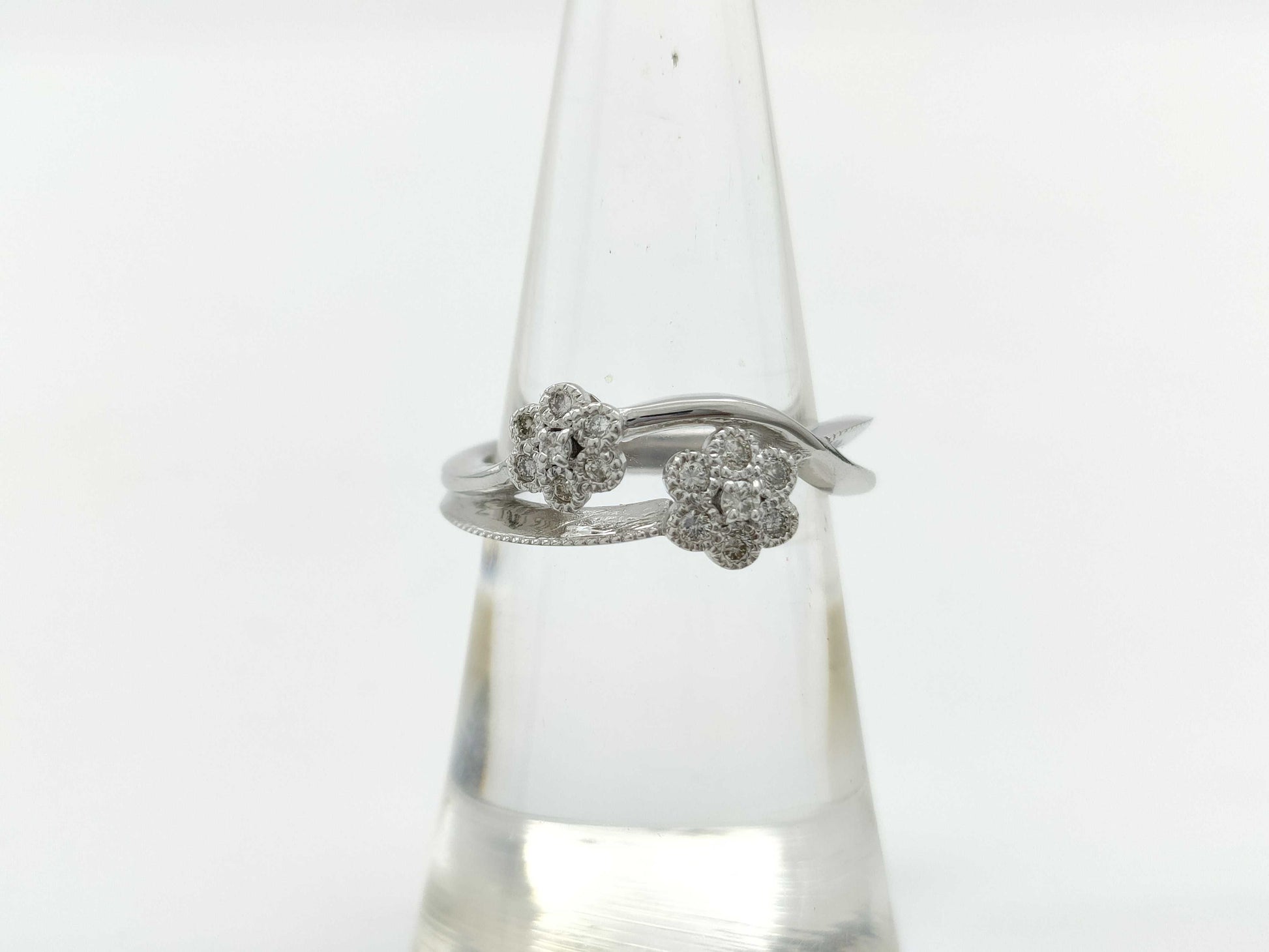 D0.21ct K18WG 4.9g Ring 