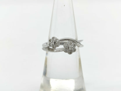 D0.21ct K18WG 4.9g Ring 