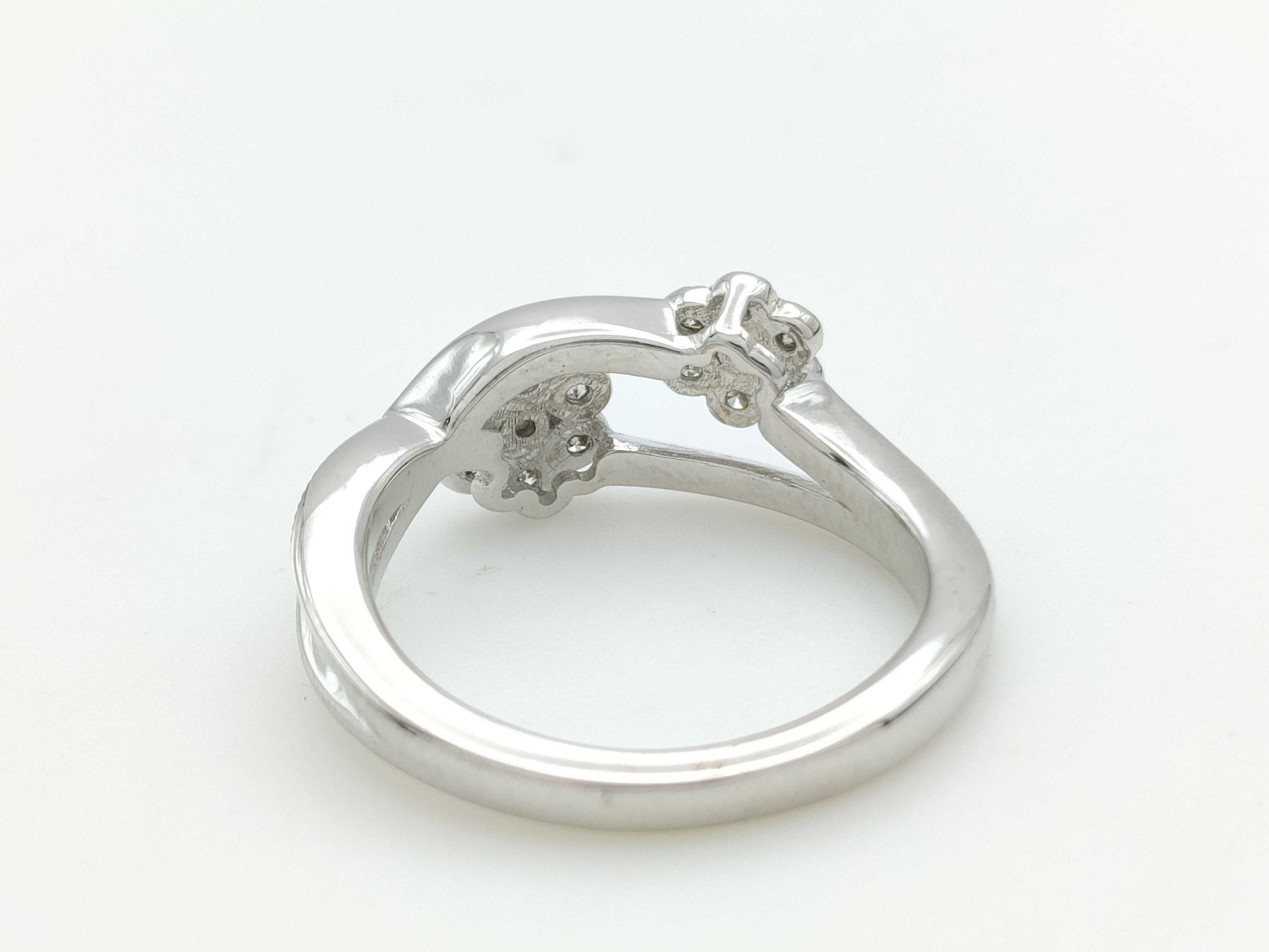 D0.21ct K18WG 4.9g Ring 