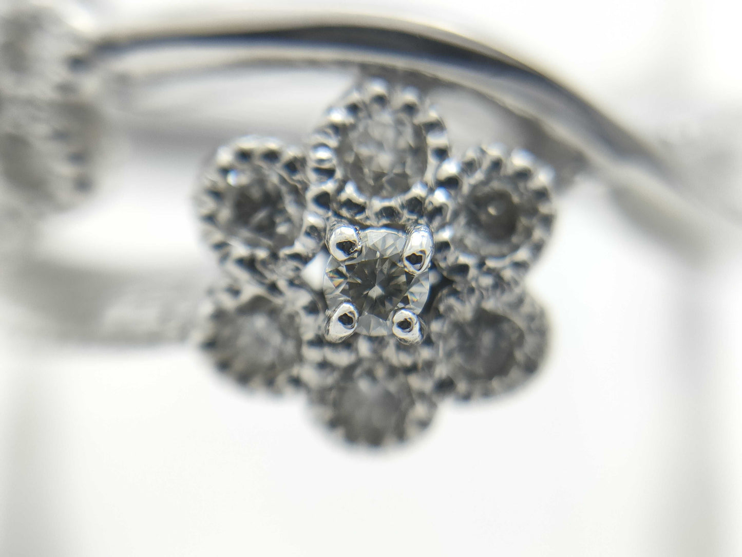 D0.21ct K18WG 4.9g Ring 