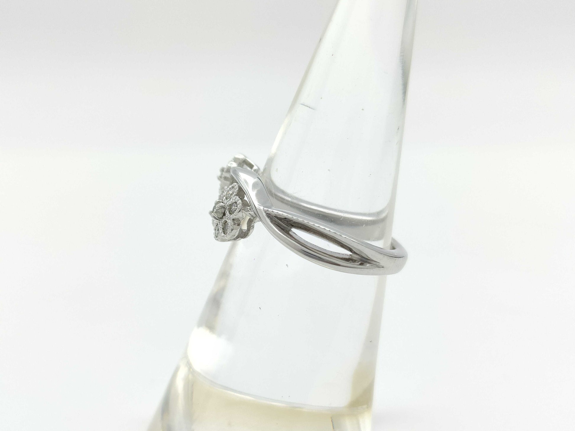 D0.21ct K18WG 4.9g Ring 