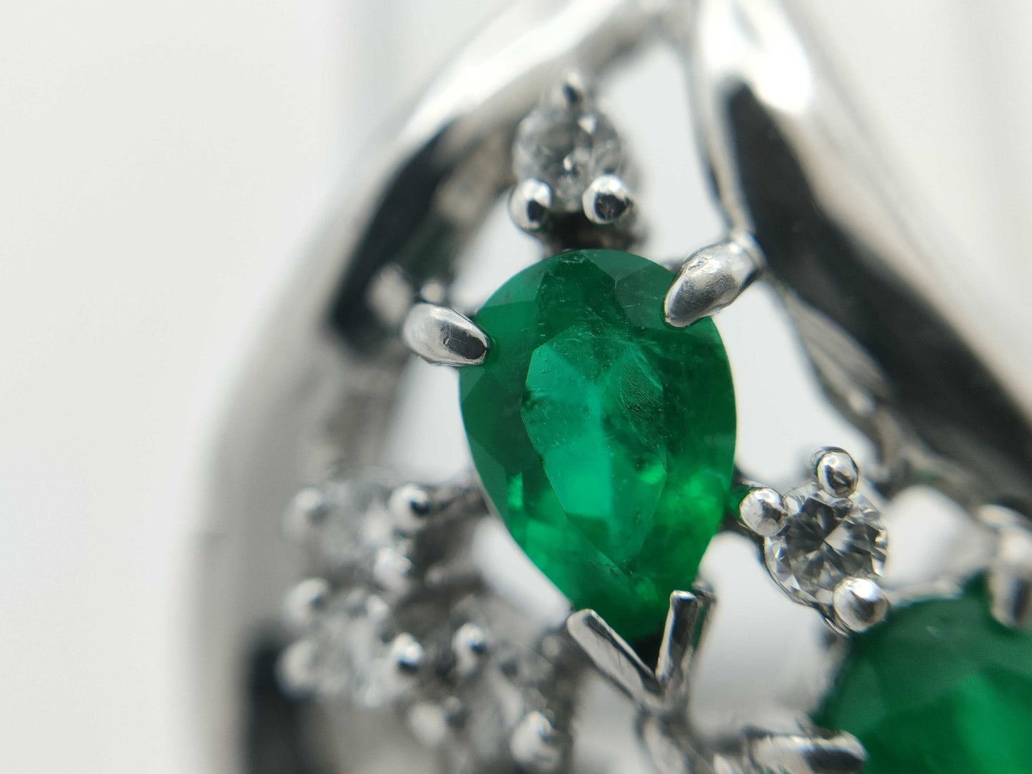 E1.76ct D0.24ct PT900 13.8g Ring 