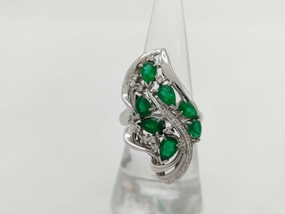 E1.76ct D0.24ct PT900 13.8g Ring 