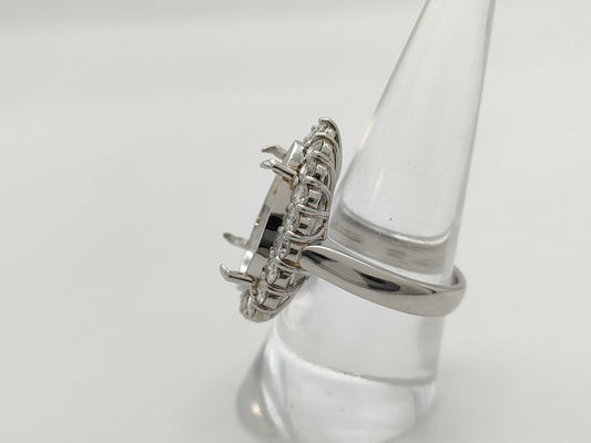 D2.03ct 20pcs Empty Frame PT900 18.0g Ring 