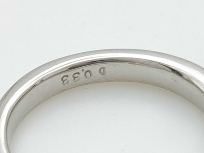 D0.33ct Half Eternity K18WG 3.8g Ring 
