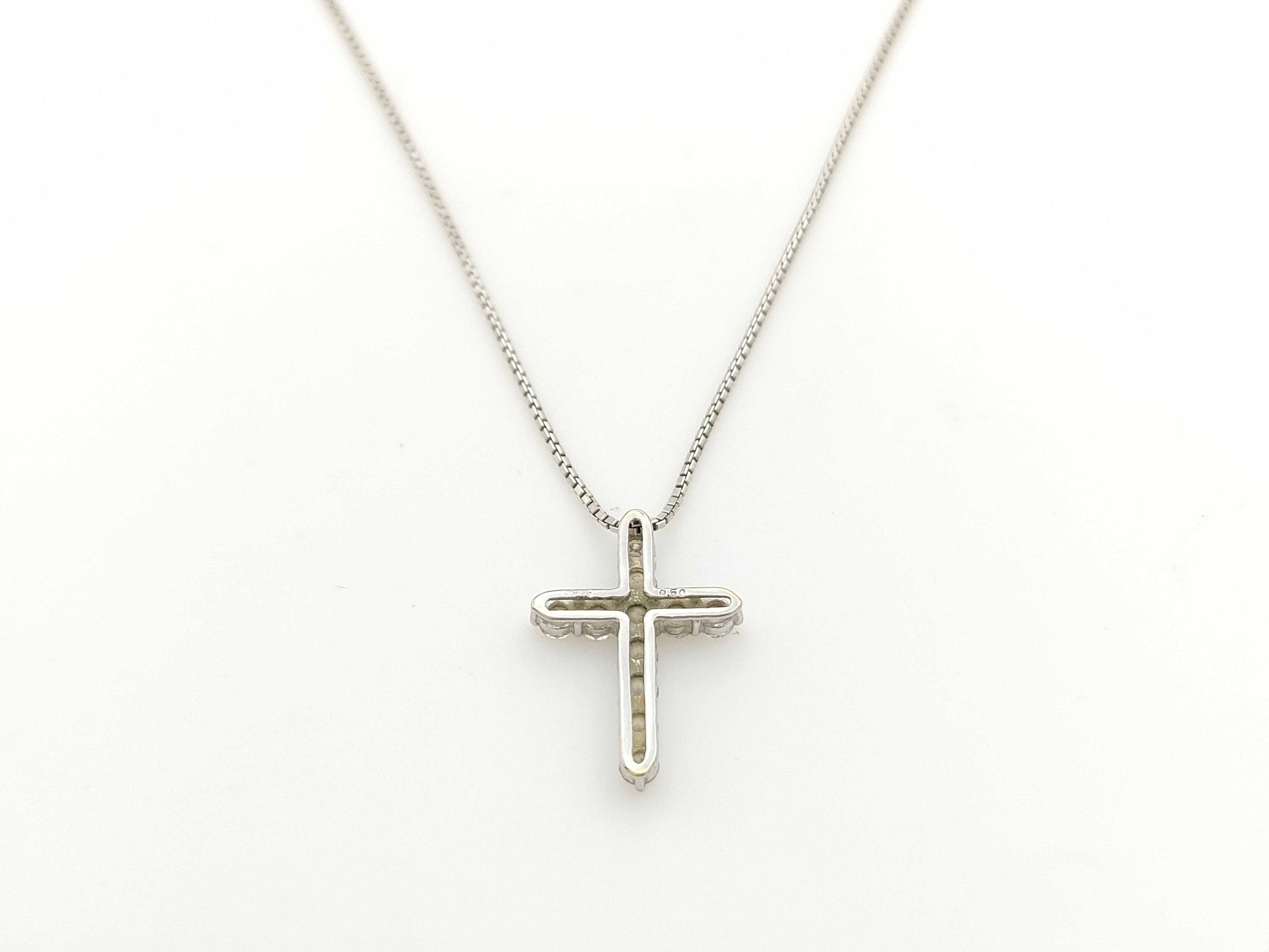D0.50ct K18WG 3.6g Necklace 