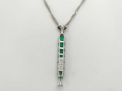 E2.00ct D0.02ct PT900/850 8.0g Necklace 