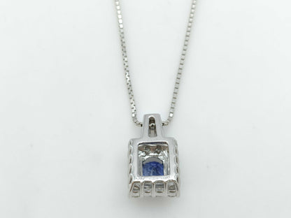 S1.01ct D0.30ct K18WG 3.3g Necklace 