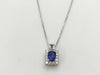 S1.01ct D0.30ct K18WG 3.3g Necklace 