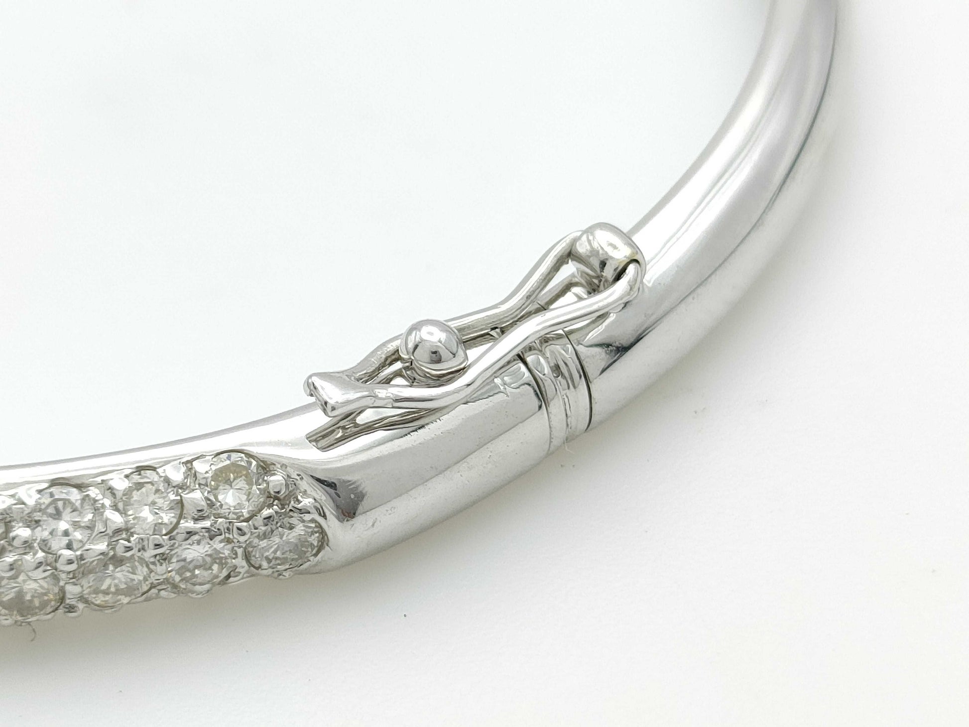 D2.50ct K18 16.7g Bracelet Bangle 