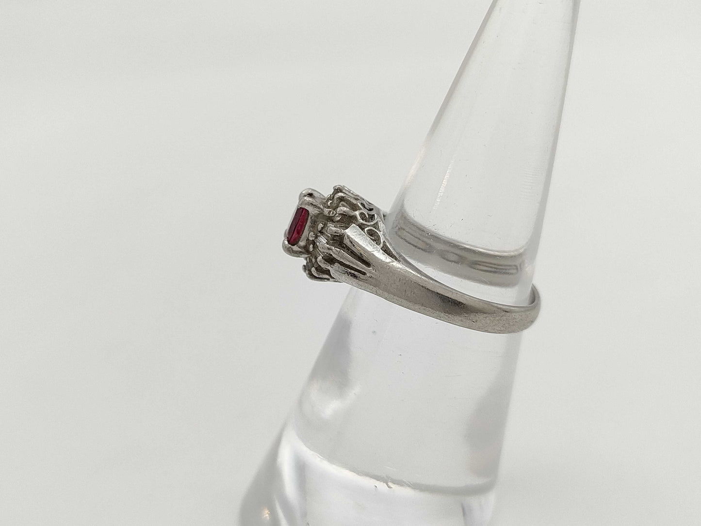 R0.53ct D0.20ct PT900 4.6g Ring 