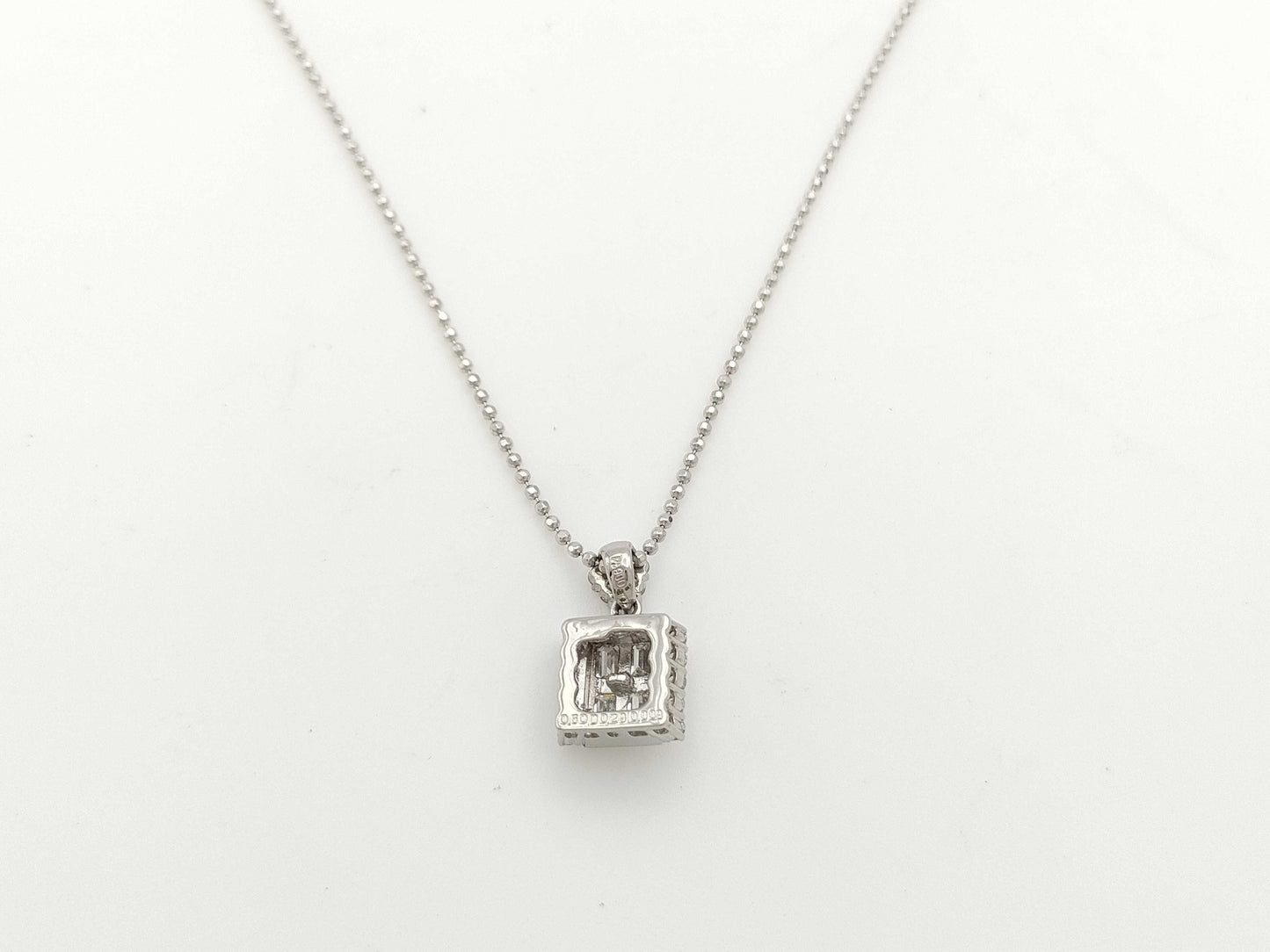 K.dion PD0.009ct D0.60ct D0.29ct PT900/850 7.0g Necklace 