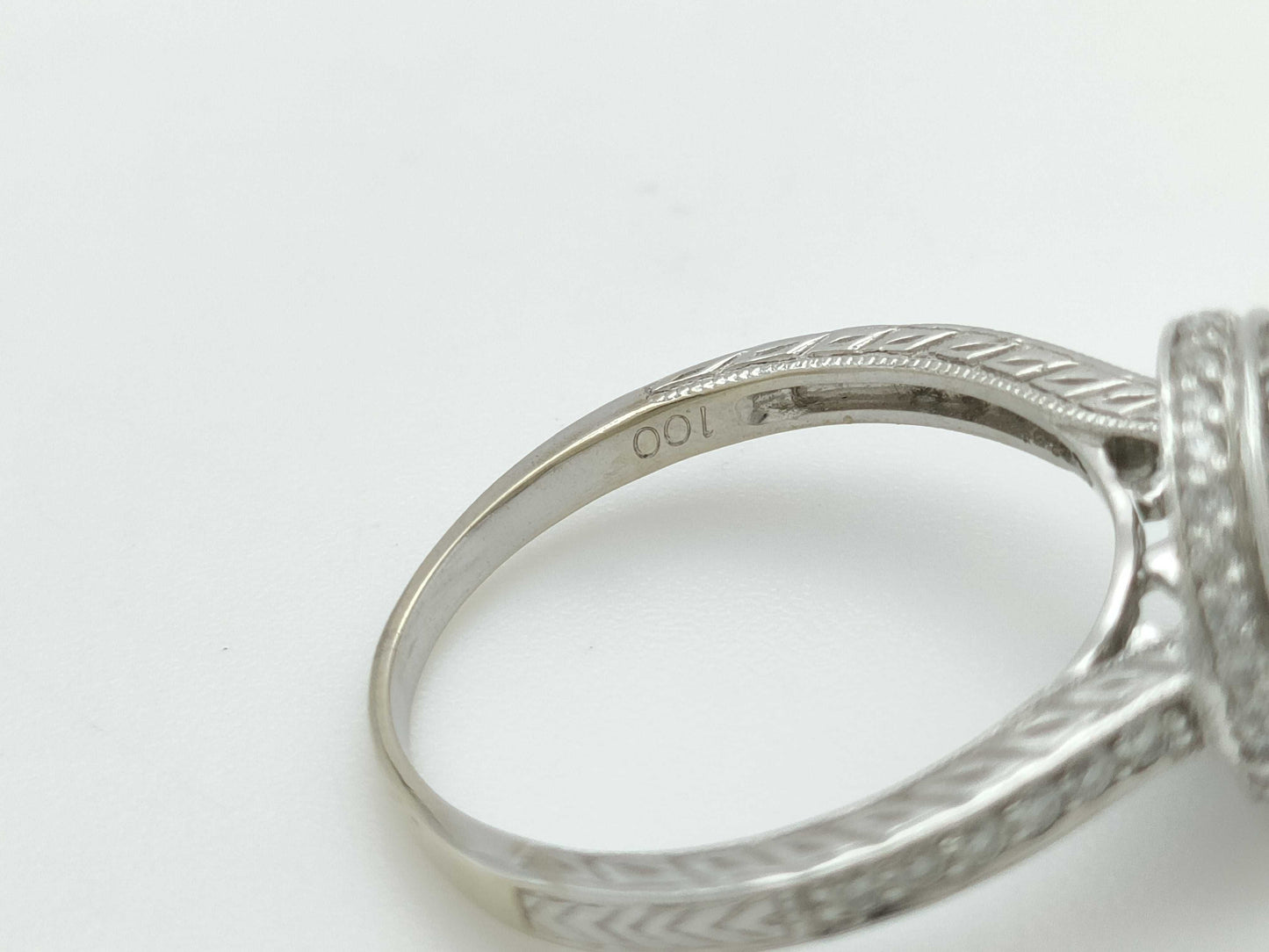 D1.00ct K14WG 3.3g Ring 