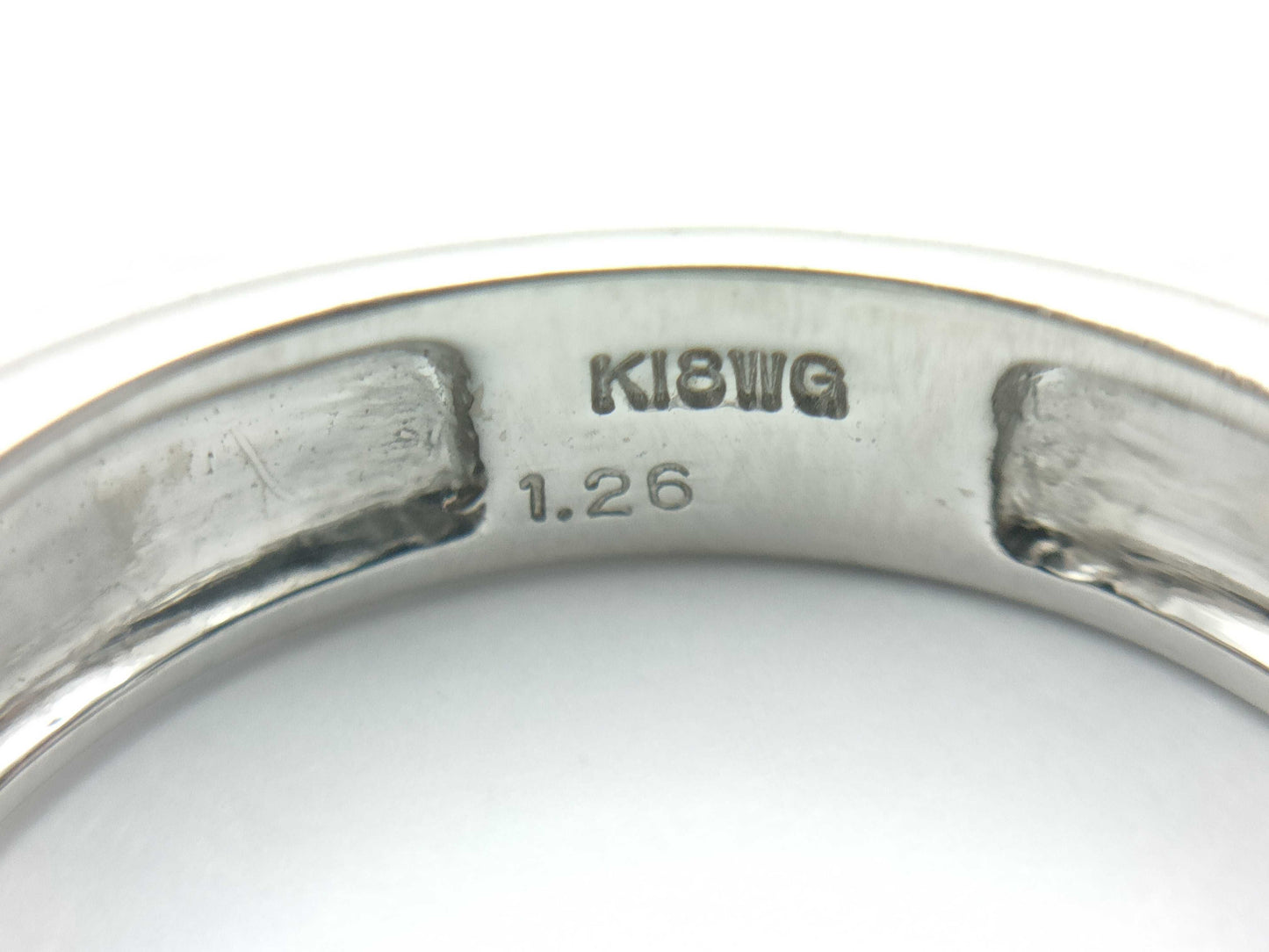 D1.26ct K18WG 6.0g Ring 