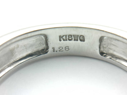 D1.26ct K18WG 6.0g Ring 