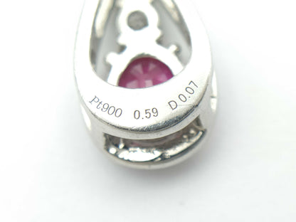 R0.59ct D0.07ct PT900 1.6g Pendant Top 
