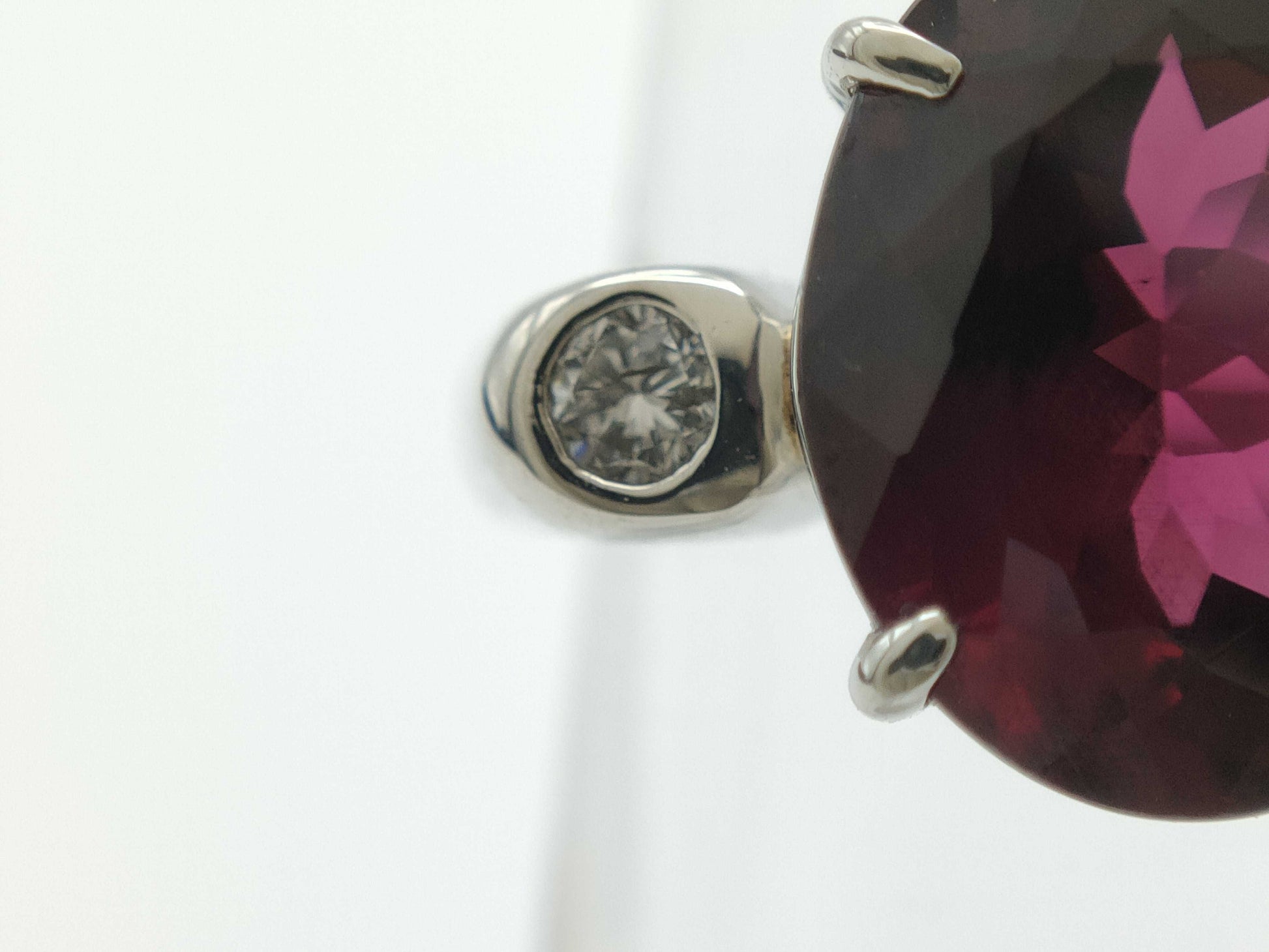 RGA5.24ct D0.09ct PT850 8.8g Ring 