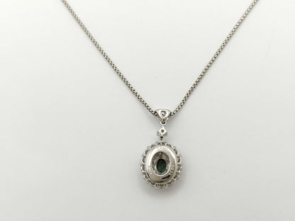 TASAKI AX0.33ct D0.75ct PT900/850 7.4g Necklace 