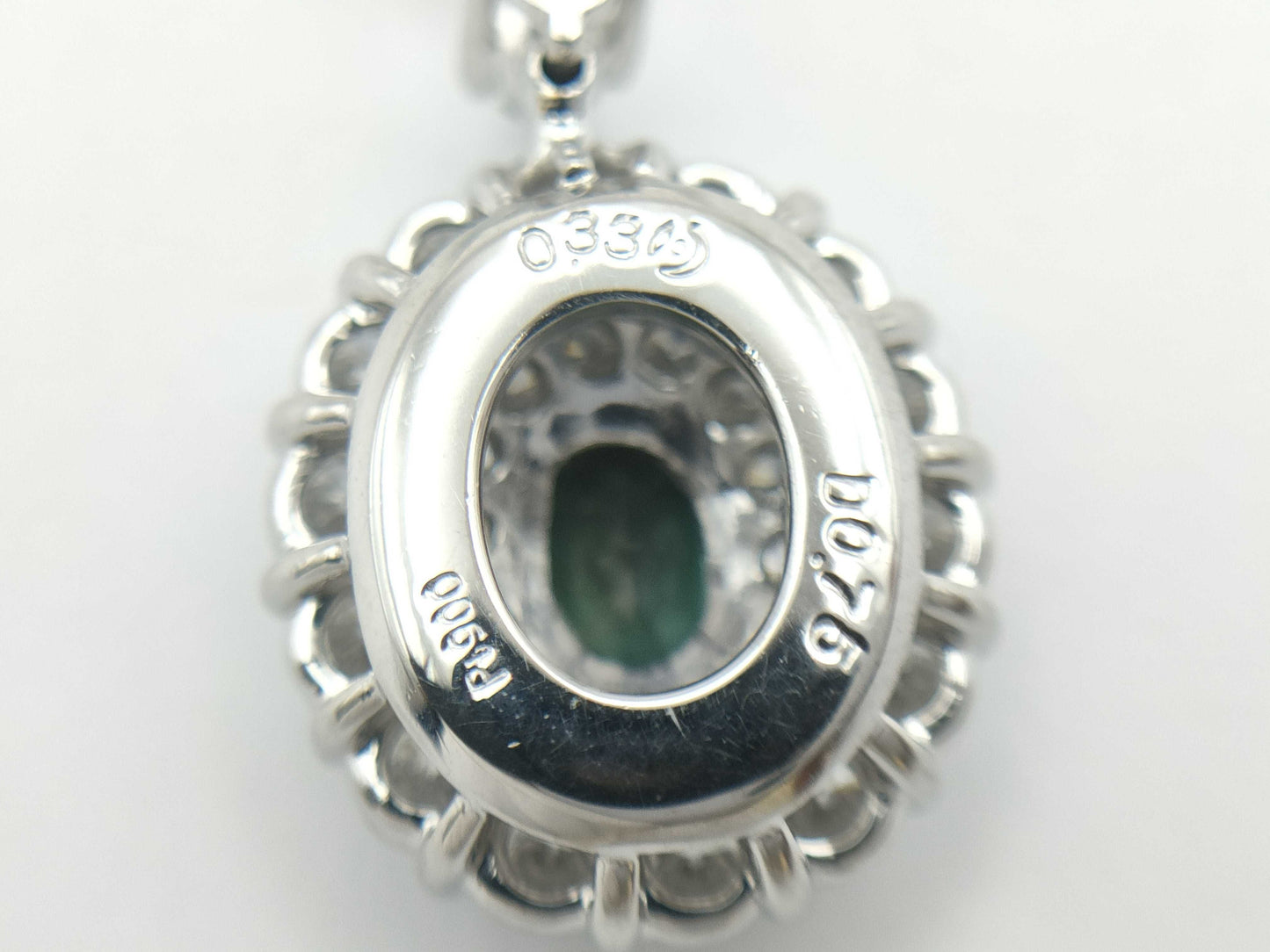 TASAKI AX0.33ct D0.75ct PT900/850 7.4g Necklace 