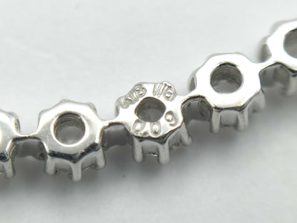 D0.09ct K18/K18WG 1.8g Necklace 
