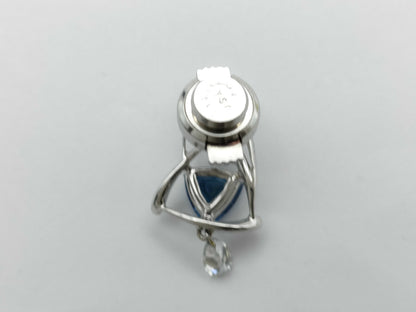 AQ1.04ct D0.25ct D0.03ct K18WG 2.6g Tie Pin Cuffs 