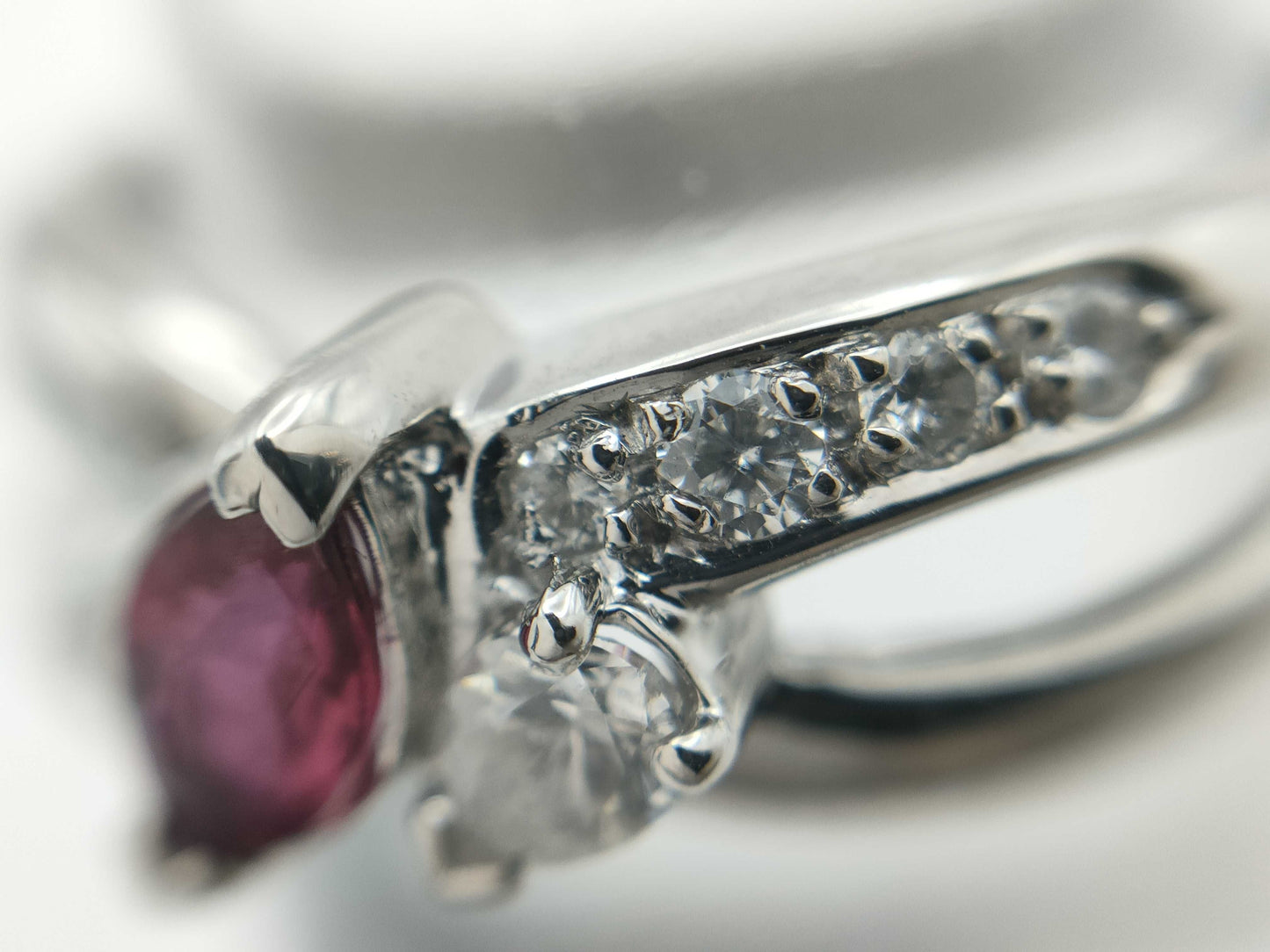 R0.34ct D0.24ct PT900 6.8g Ring 