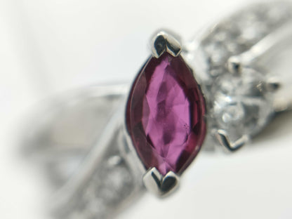 R0.34ct D0.24ct PT900 6.8g Ring 