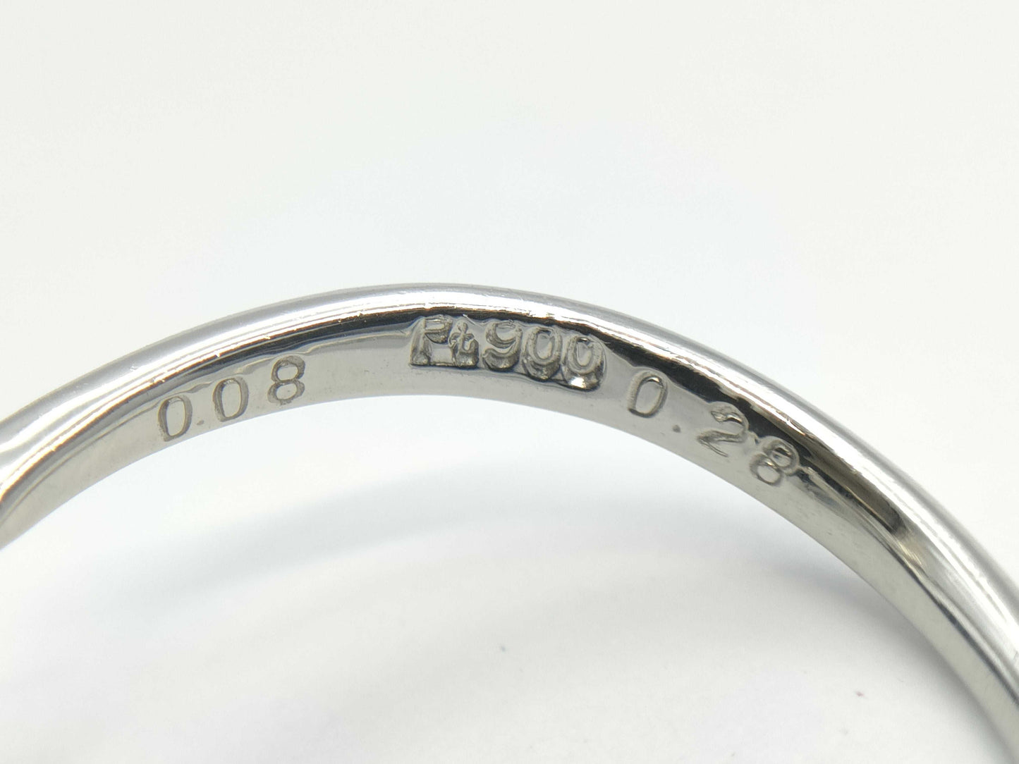AX0.28ct D0.08ct PT900 3.5g Ring 