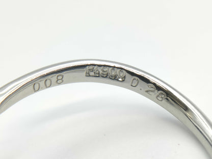 AX0.28ct D0.08ct PT900 3.5g Ring 