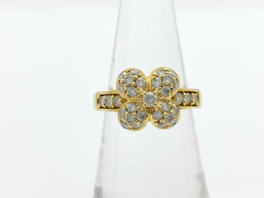 D1.00ct K18 6.4g Ring 