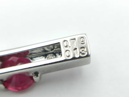 TASAKI R0.79ct D0.13ct PT900 3.4g Pendant Top 