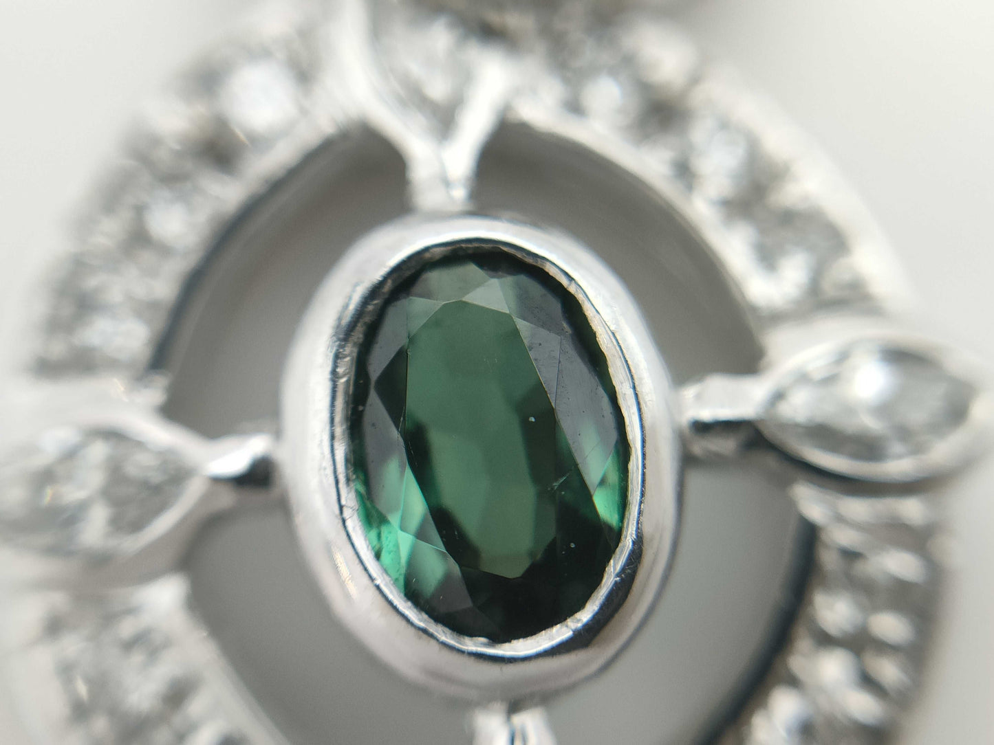 AX0.40ct D0.30ct PT900 3.9g Pendant Top 