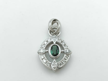 AX0.40ct D0.30ct PT900 3.9g Pendant Top 