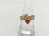 Spessartine Garnet 1.02ct D0.24ct K18 7.7g Ring 