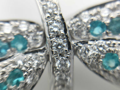 Dragonfly Motif PT0.38ct D0.71ct Pt900/K14WG 5.5g Brooch 