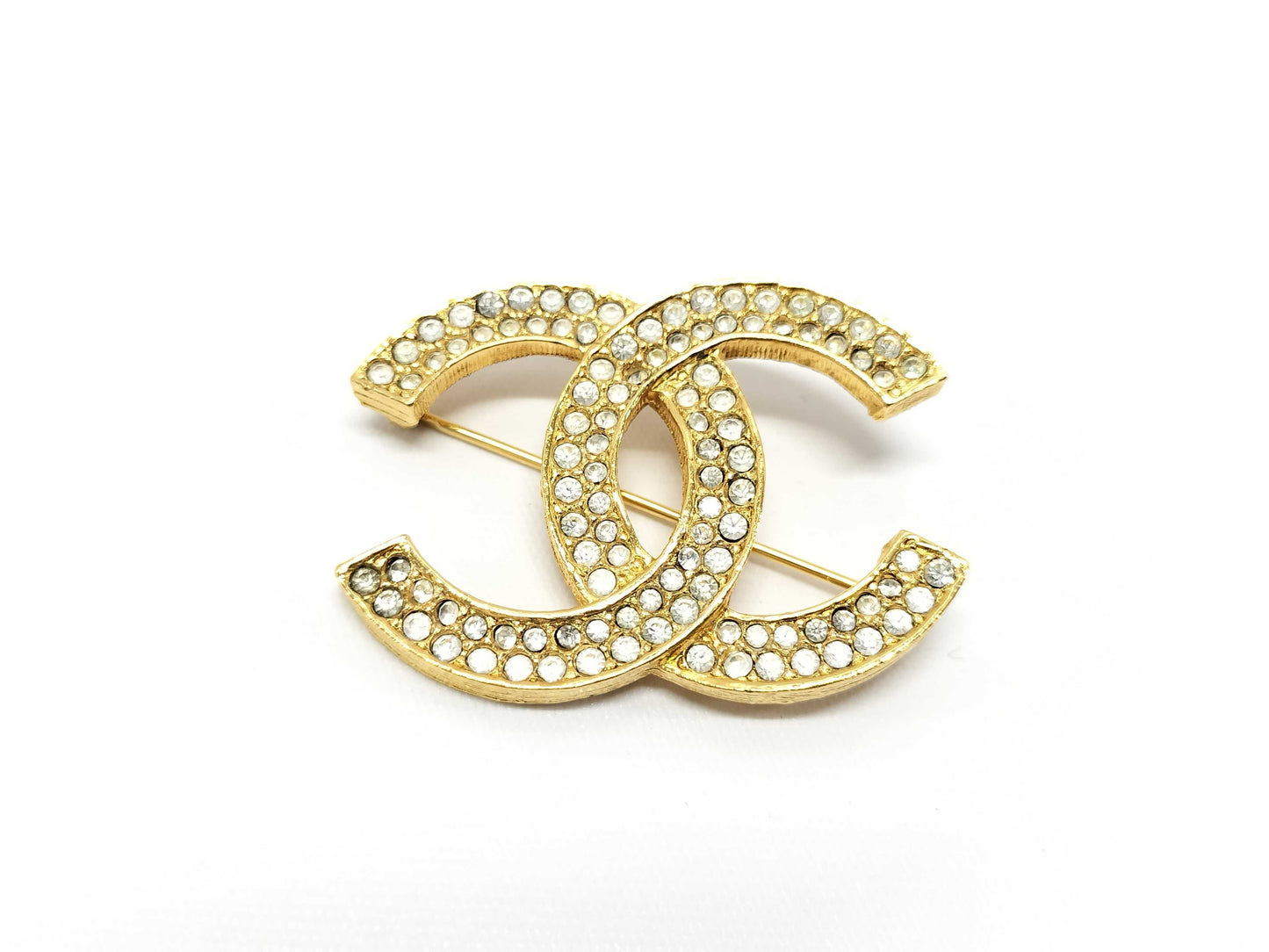 CHANEL GP Brooch Rhinestone Brooch