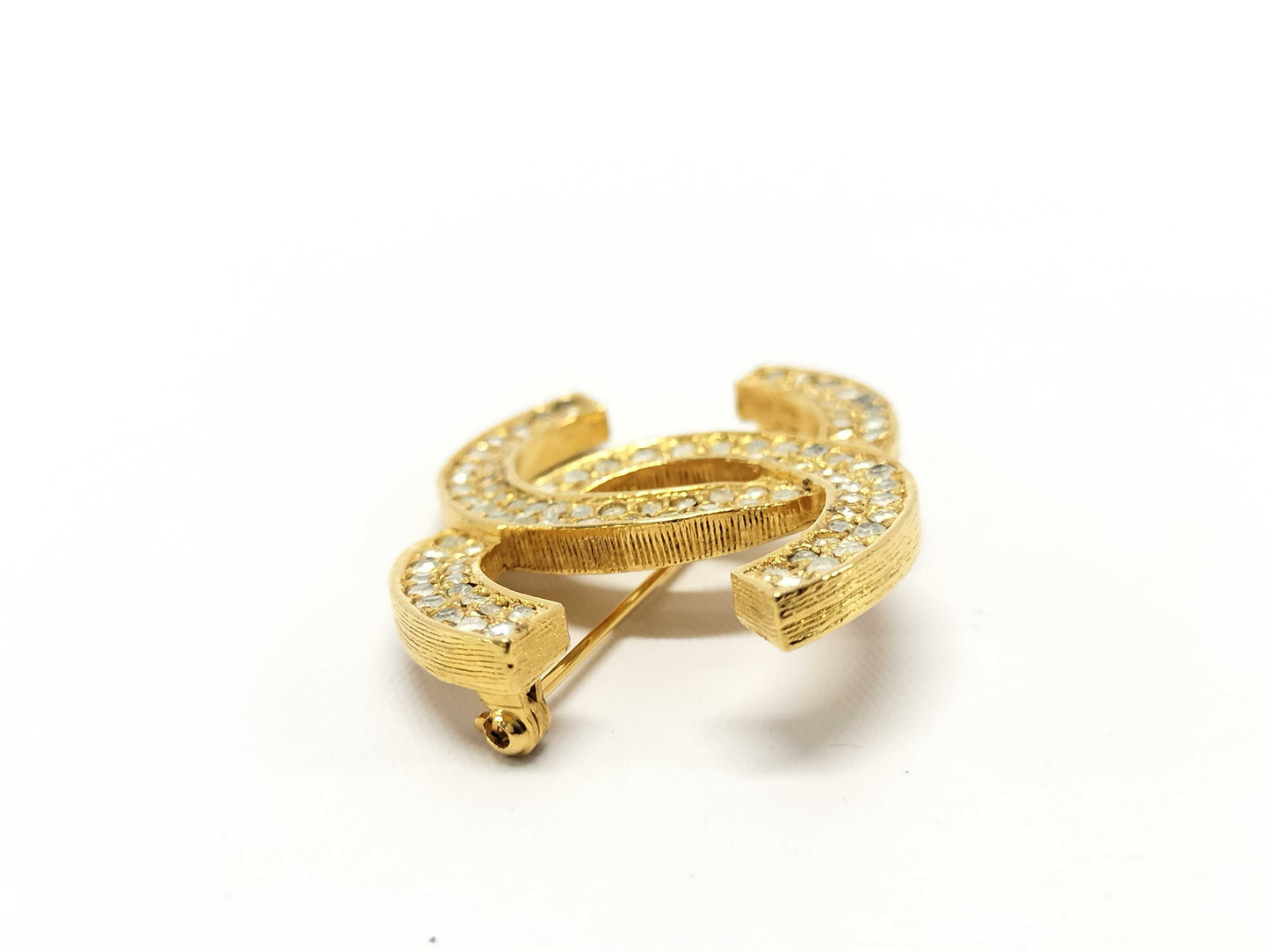 CHANEL GP Brooch Rhinestone Brooch