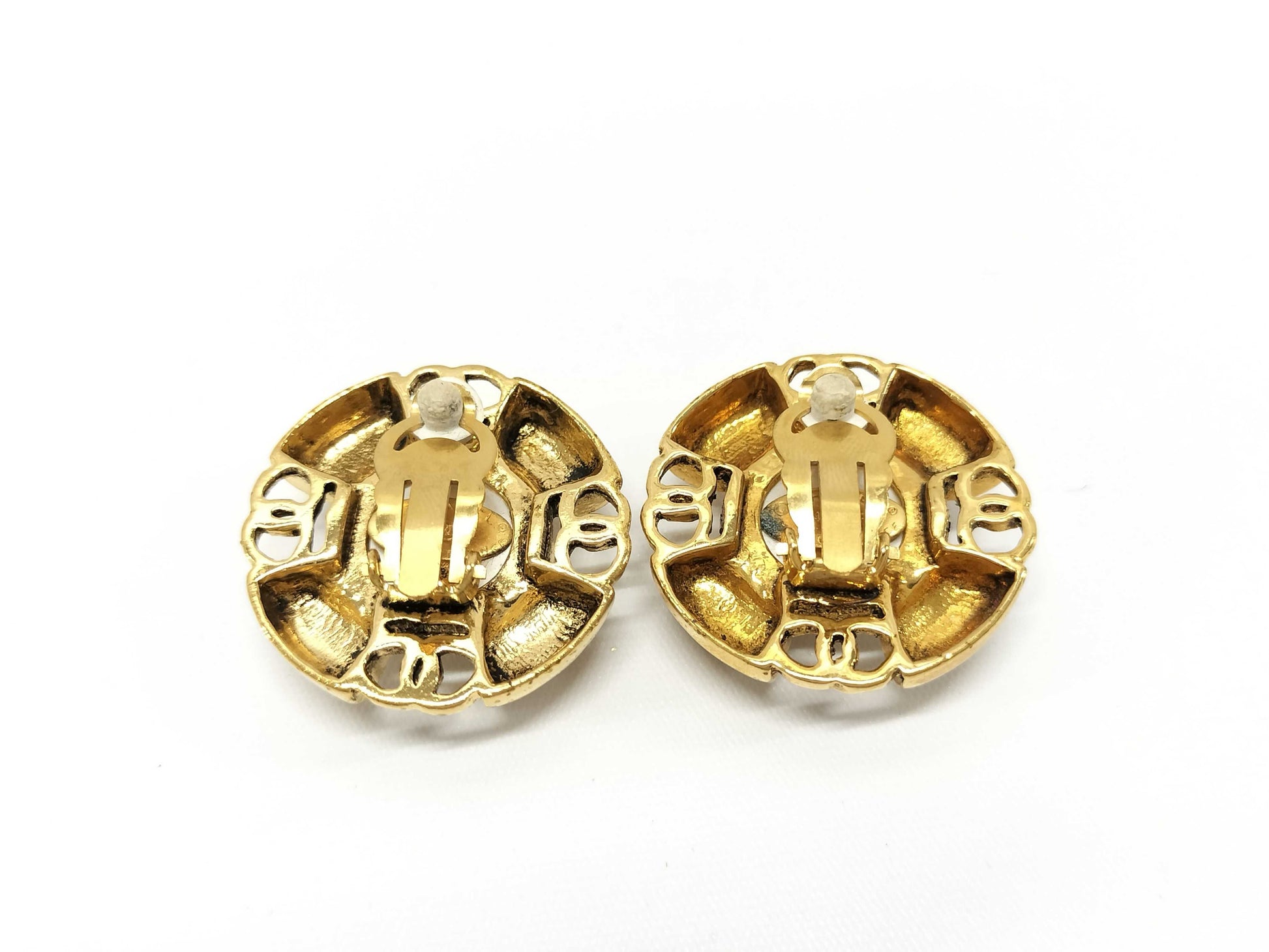 CHANEL GP Faux Pearl Earrings